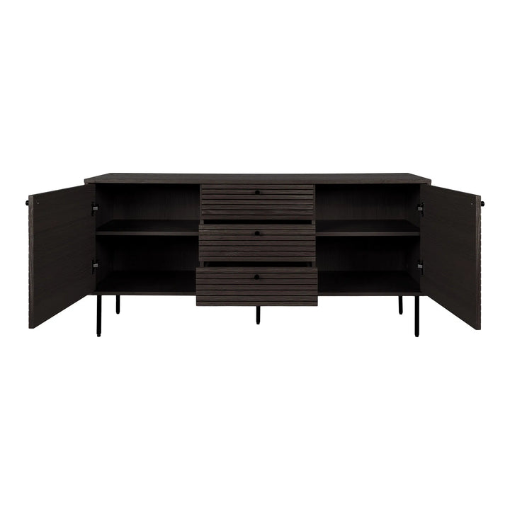 Dressoir Kyoto | Gerookte eikenkleur | Breed & laag | Liefhebbers meubel