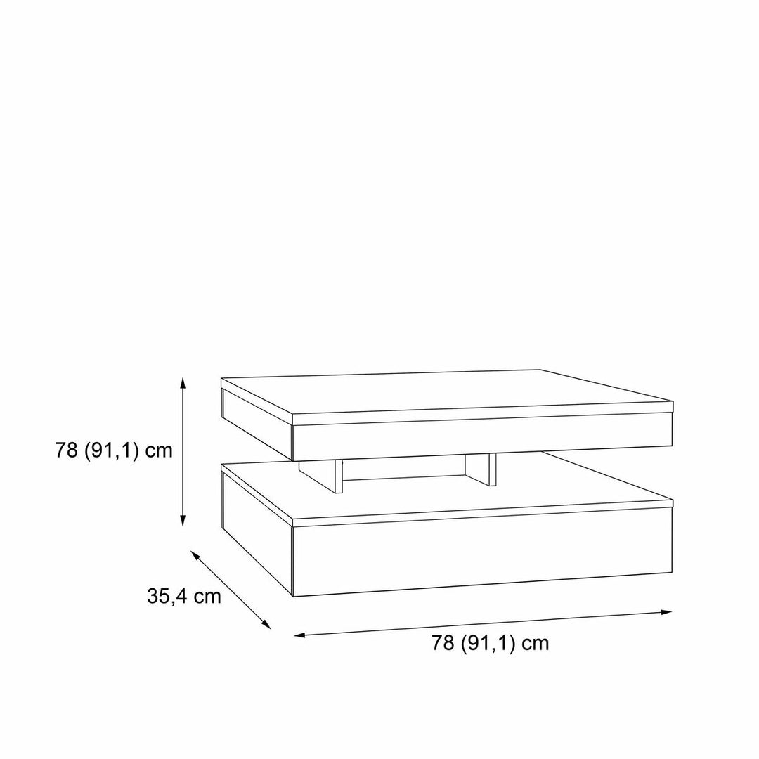 Bigbuy Home Hoofdtafel Bruin 78 X 78 X 36 Cm