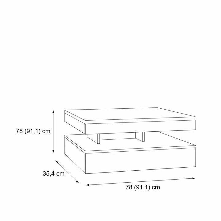 Bigbuy Home Hoofdtafel Bruin 78 X 78 X 36 Cm