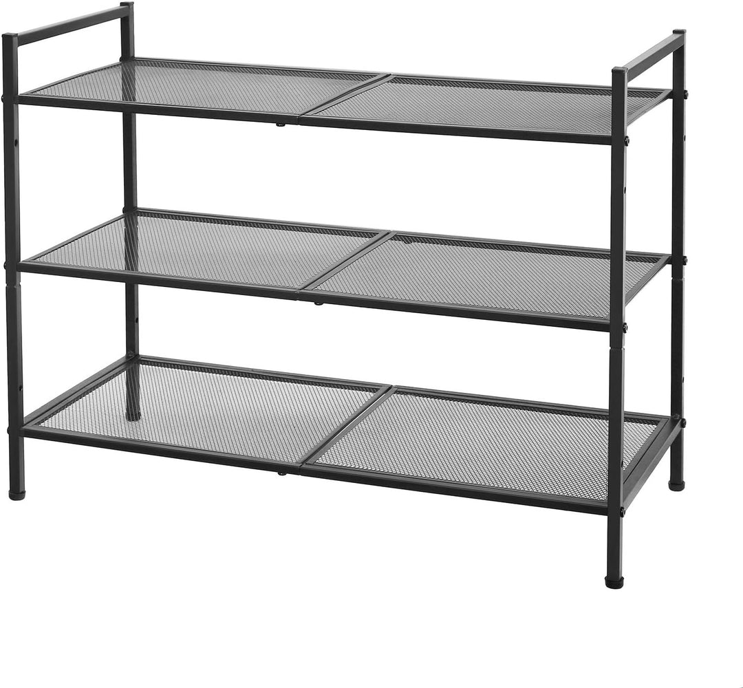 SONGMICS schoenenrek | Metaal | 3 schappen | Modern & eenvoudig design