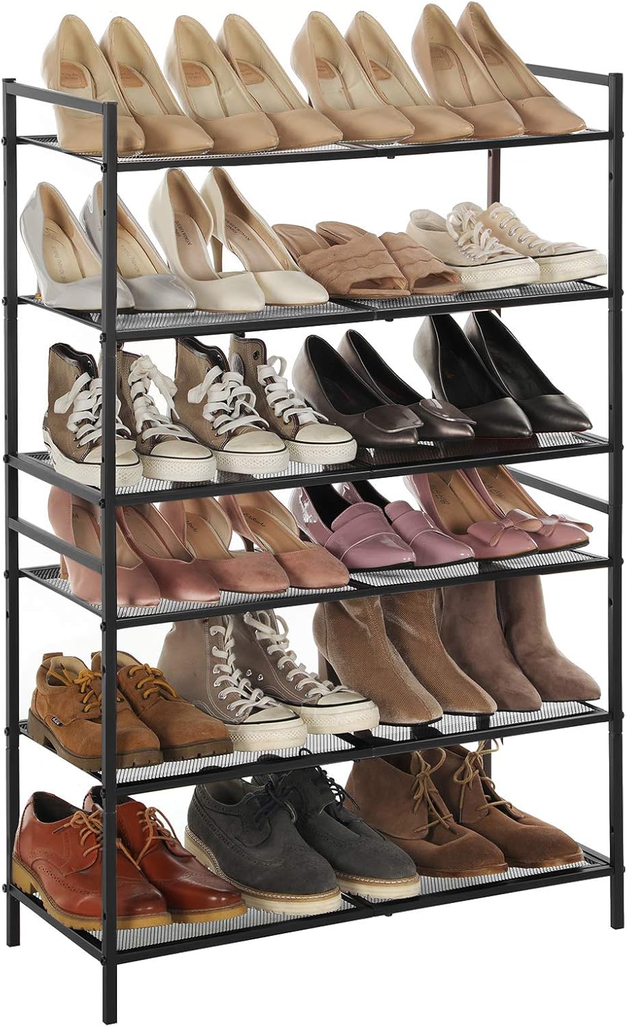 SONGMICS schoenenrek | Metaal | 3 schappen | Modern & eenvoudig design