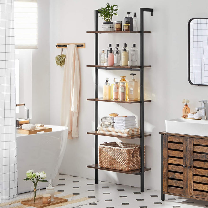 VASAGLE ladderkast / boekenkast | Industrieel | Zwart & bruin |