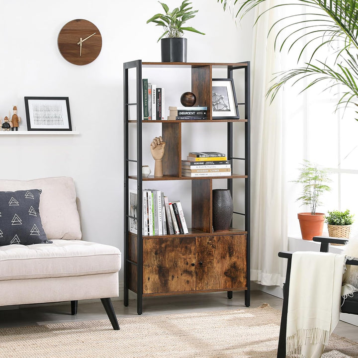 VASAGLE boekenkast | Open meubelstuk | Veel schappen | Deuren