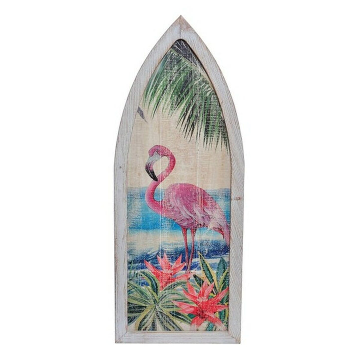 Dkd Home Decor Wanddecoratie Dkd Home Decor Hout Roze Flamingo Tropisch