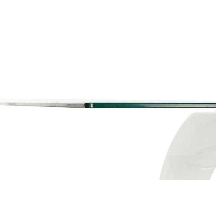 Dkd Home Decor Eettafel Dkd Home Decor Kristal Transparant Wit Hout Mdf (160 X 90 X 75 Cm)