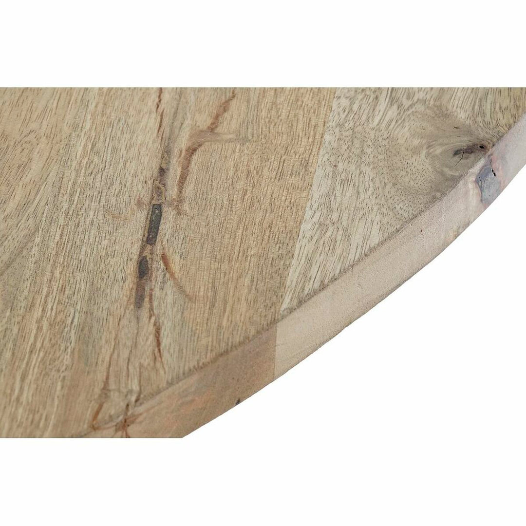 Dkd Home Decor Eettafel Dkd Home Decor 127 X 127 X 75 Cm Natuurlijk Zwart Metaal Aluminium Mangohout