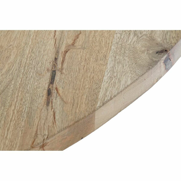 Dkd Home Decor Eettafel Dkd Home Decor 127 X 127 X 75 Cm Natuurlijk Zwart Metaal Aluminium Mangohout