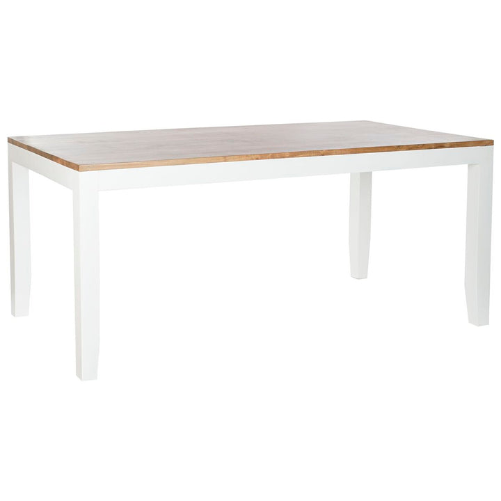 Dkd Home Decor Eettafel Dkd Home Decor Wit Bruin Acacia Mangohout 200 X 100 X 80 Cm