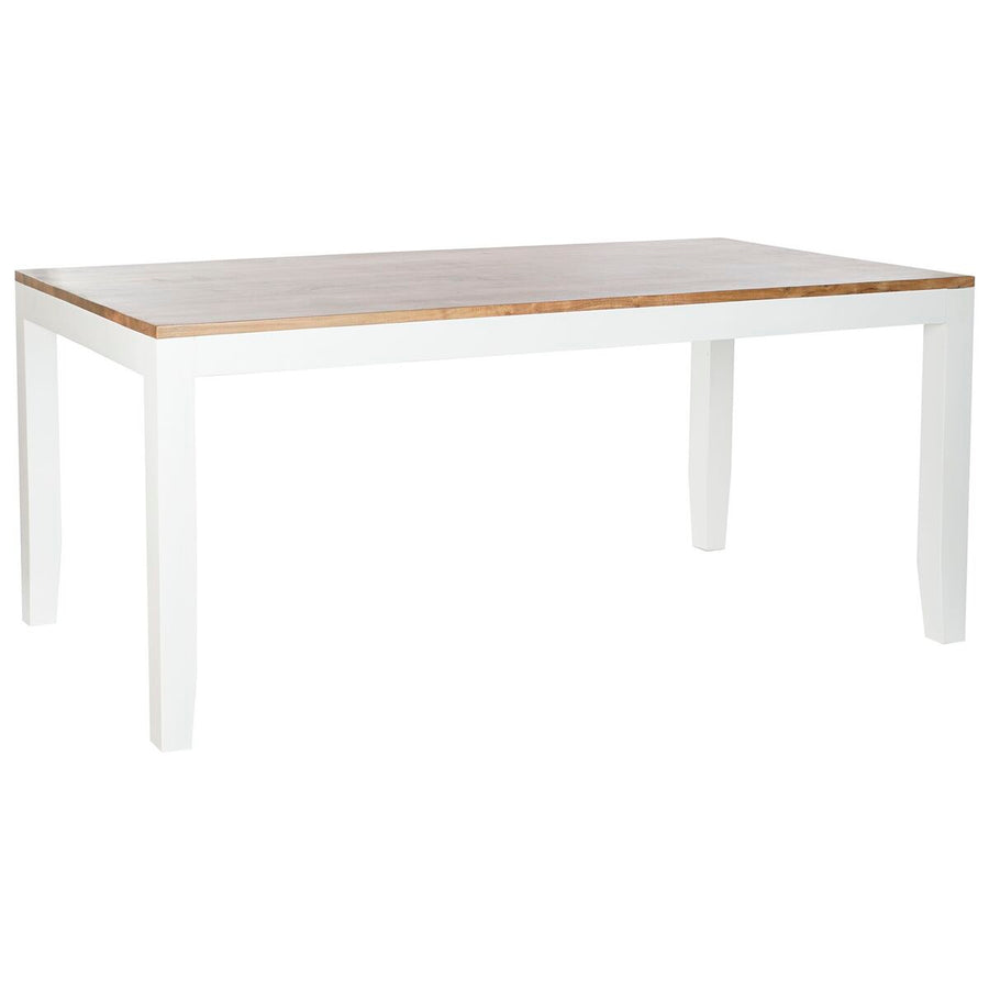 Dkd Home Decor Eettafel Dkd Home Decor Wit Bruin Acacia Mangohout 200 X 100 X 80 Cm