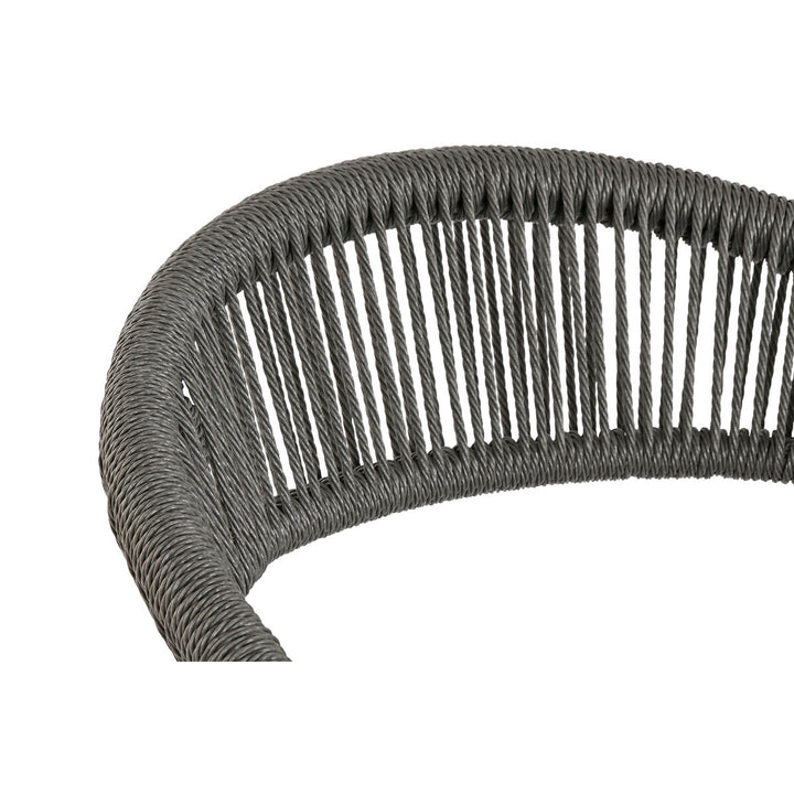 Home Esprit Trädgårdsstol Home Esprit Zwart Donker Grijs Aluminium Rotan 56 X 60 X 78 Cm