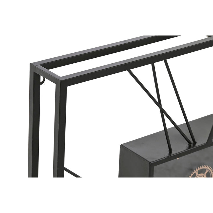 Home Esprit Muurklok Home Esprit Zwart Gouden Metaal Kristal 80 X 8 X 80 Cm