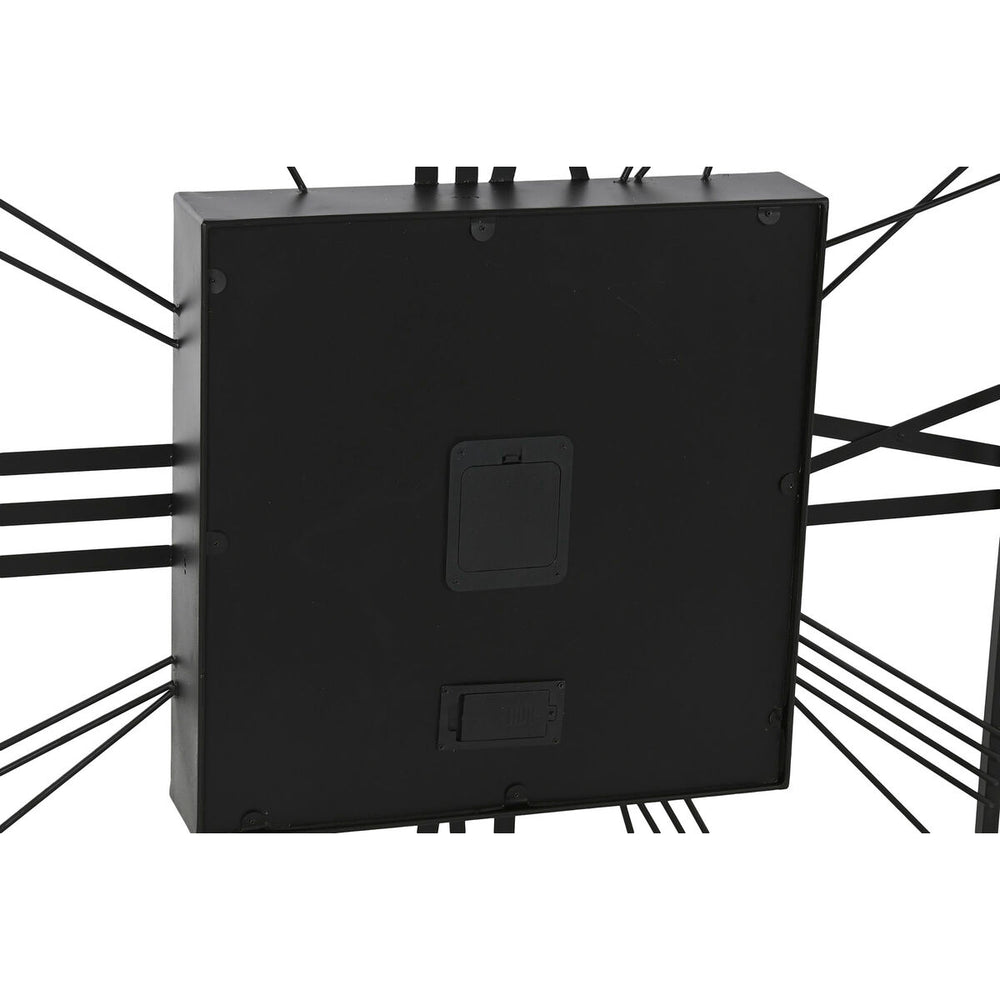 Home Esprit Muurklok Home Esprit Zwart Gouden Metaal Kristal 80 X 8 X 80 Cm