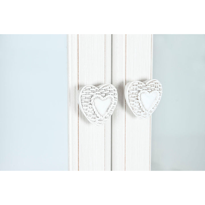 Home Esprit Display Standaard Home Esprit Wit Hout Kristal 76 X 39 X 193 Cm