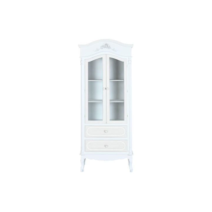 Home Esprit Display Standaard Home Esprit Wit Hout Kristal 76 X 39 X 193 Cm