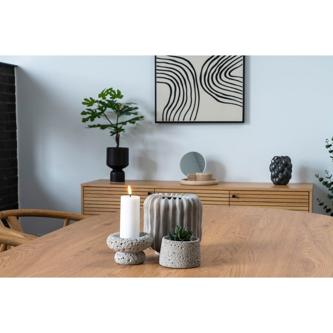 Bloempot | Zwart | Rond