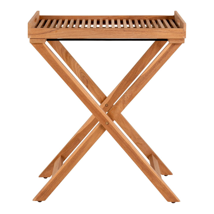 Side table Ronda | Massief teakhout | Dienblad tafel