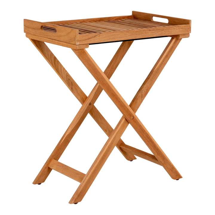 Side table Ronda | Massief teakhout | Dienblad tafel