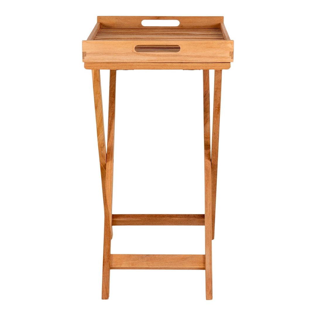 Side table Ronda | Massief teakhout | Dienblad tafel