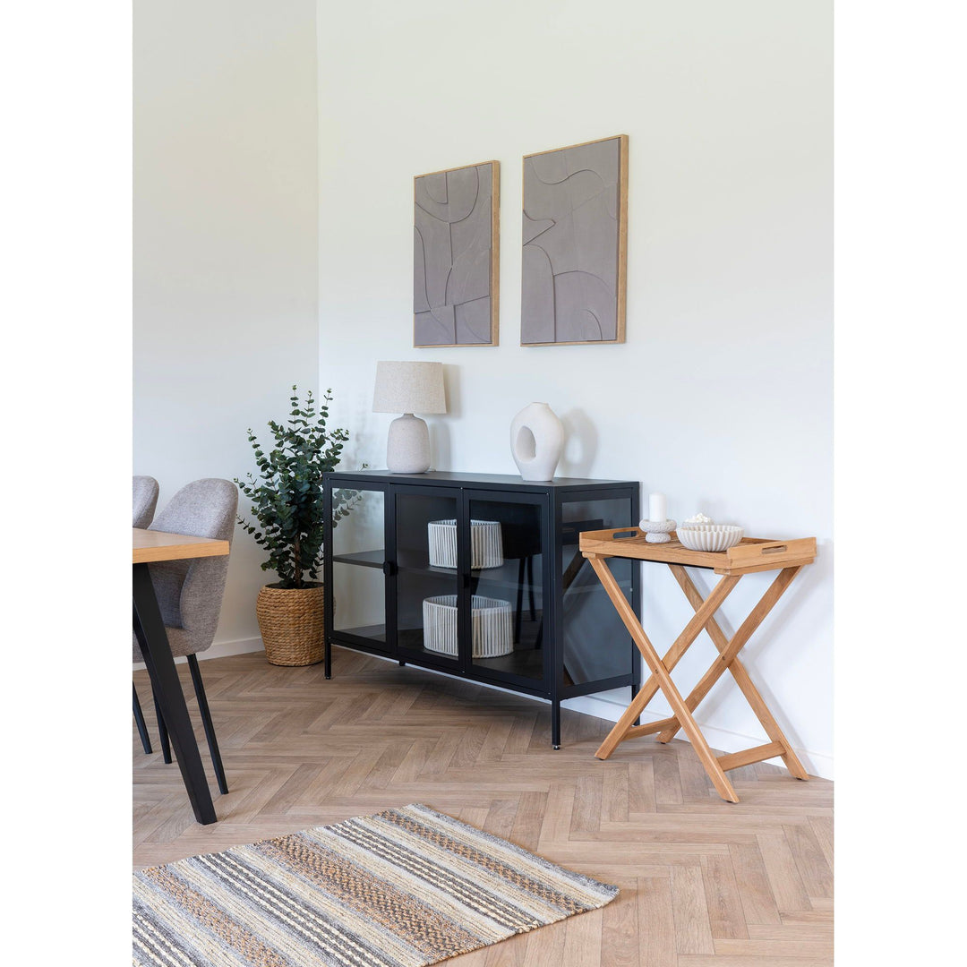 Side table Ronda | Massief teakhout | Dienblad tafel