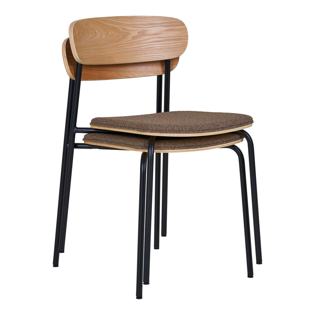 Eetkamerstoelen Estepona | Natuurlijke uitstraling | Set van 2 stuks