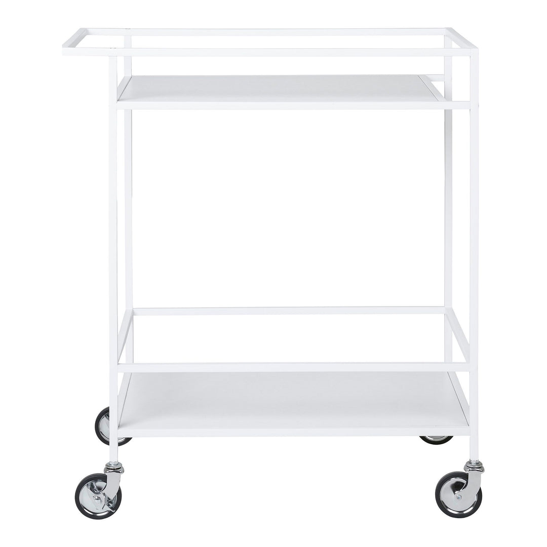 Side table / Bar trolley Vita | Stevig | Staal | Wit