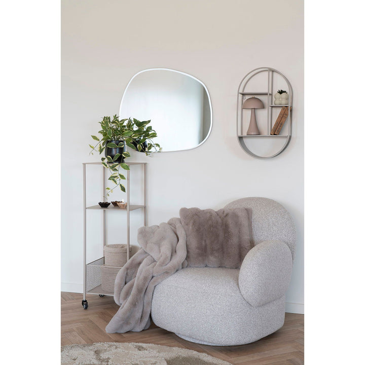 Kast op wielen Torres | Kleine & compact formaat | Zandkleurig | Industrieel