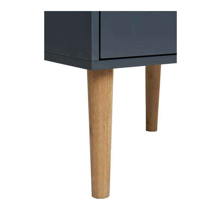 Side-table Bisley | Donkergrijs | 2 lades