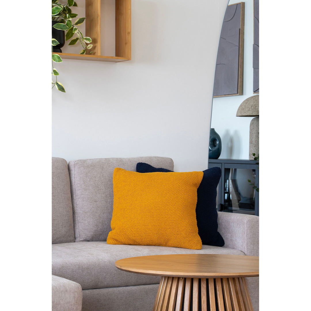 Sierkussen Santos | 100% Gerecycled katoen | Okergeel