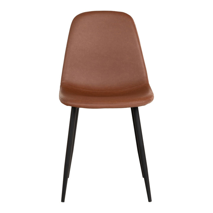 Eetkamerstoelen Stockholm | Lichtbruin | PU-leer | 2 stuks
