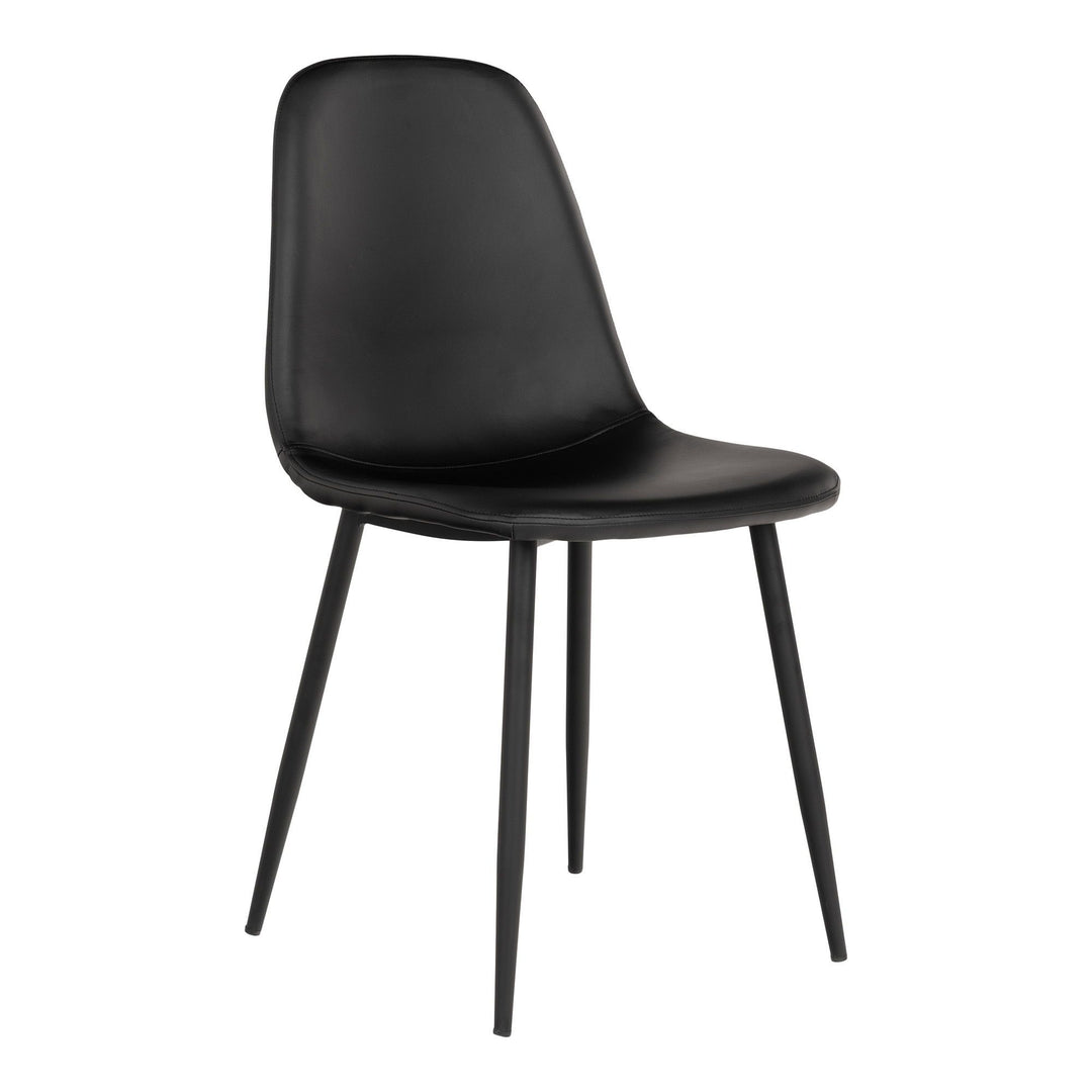 Eetkamerstoelen Stockholm | Zwart | PU-leer | 2 stuks