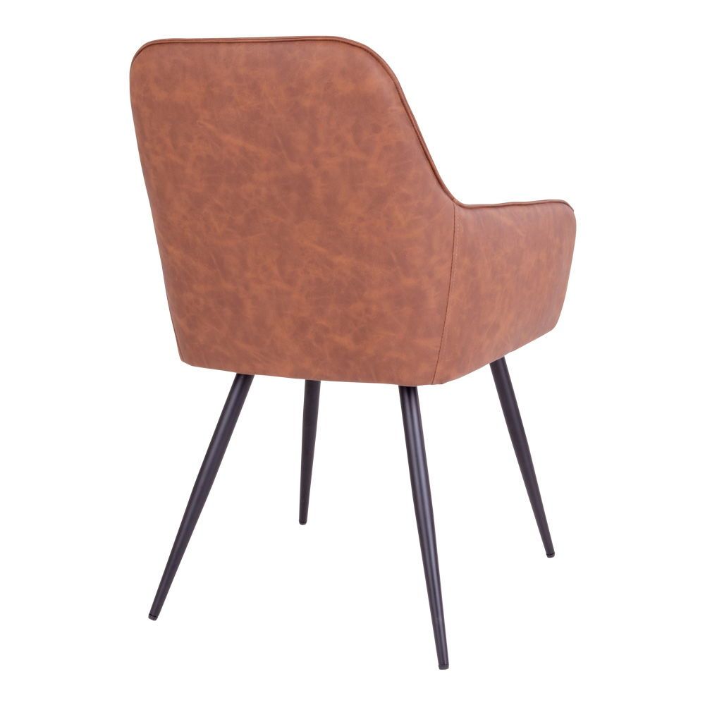 Eetkamerstoelen Harbo | PU-leer | Vintage bruin | 2 stuks