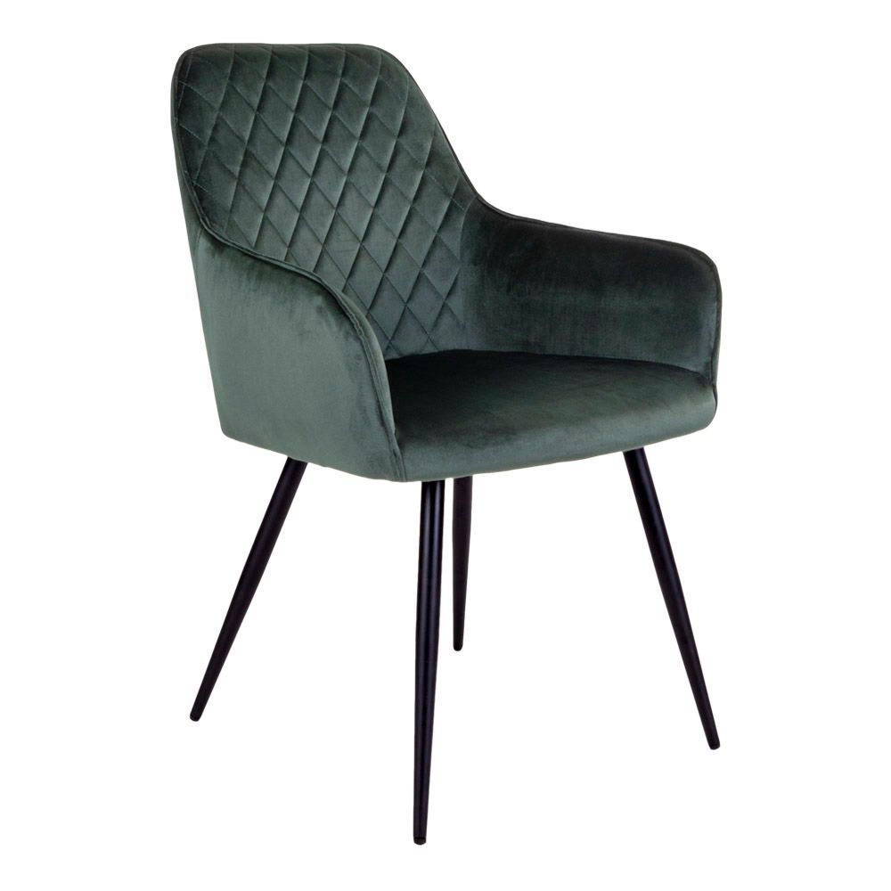 Eetkamerstoelen Harbo | Groen | Velvet | 2 stuks