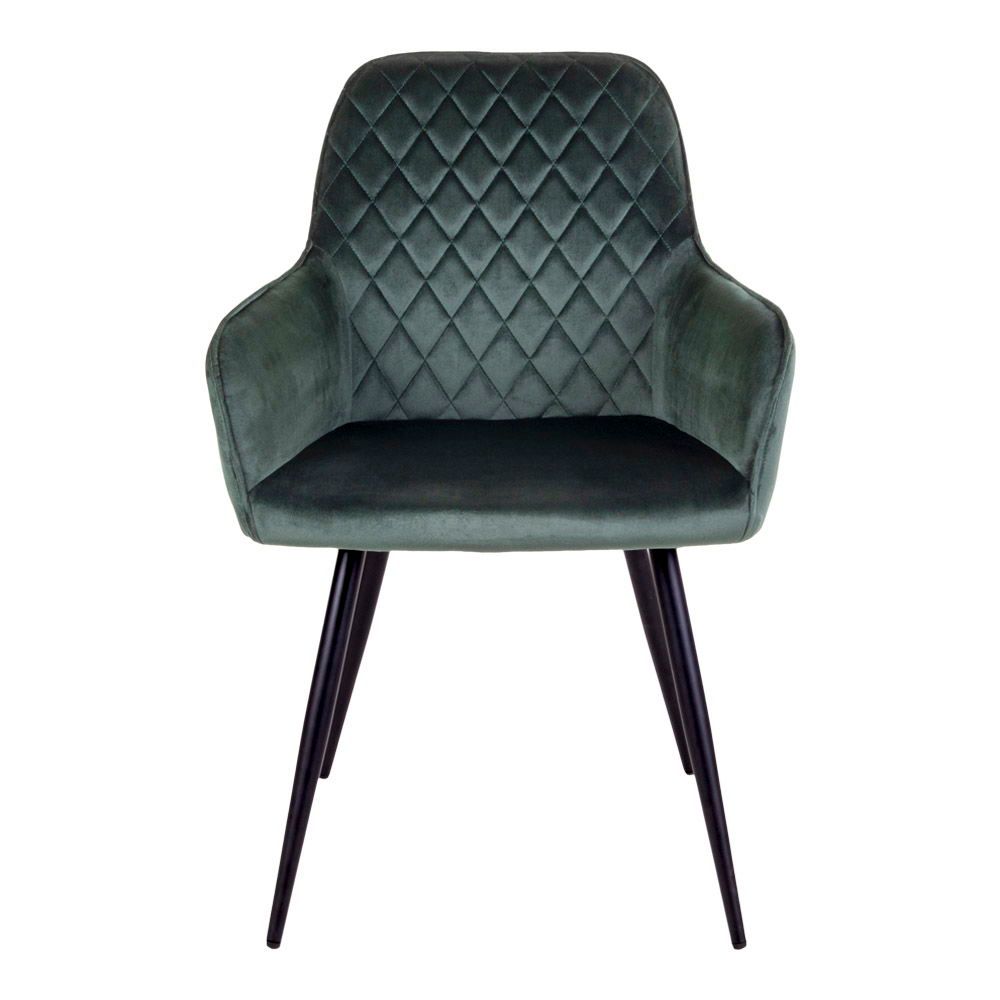 Eetkamerstoelen Harbo | Groen | Velvet | 2 stuks