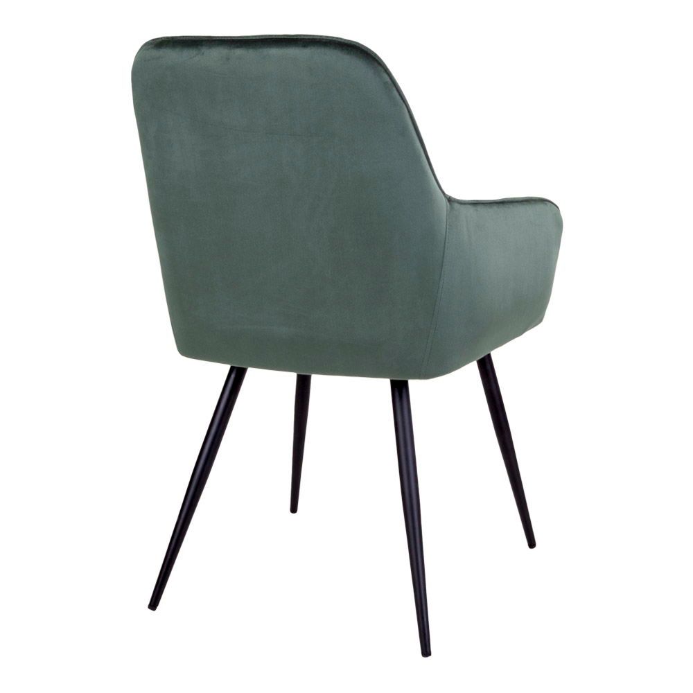 Eetkamerstoelen Harbo | Groen | Velvet | 2 stuks