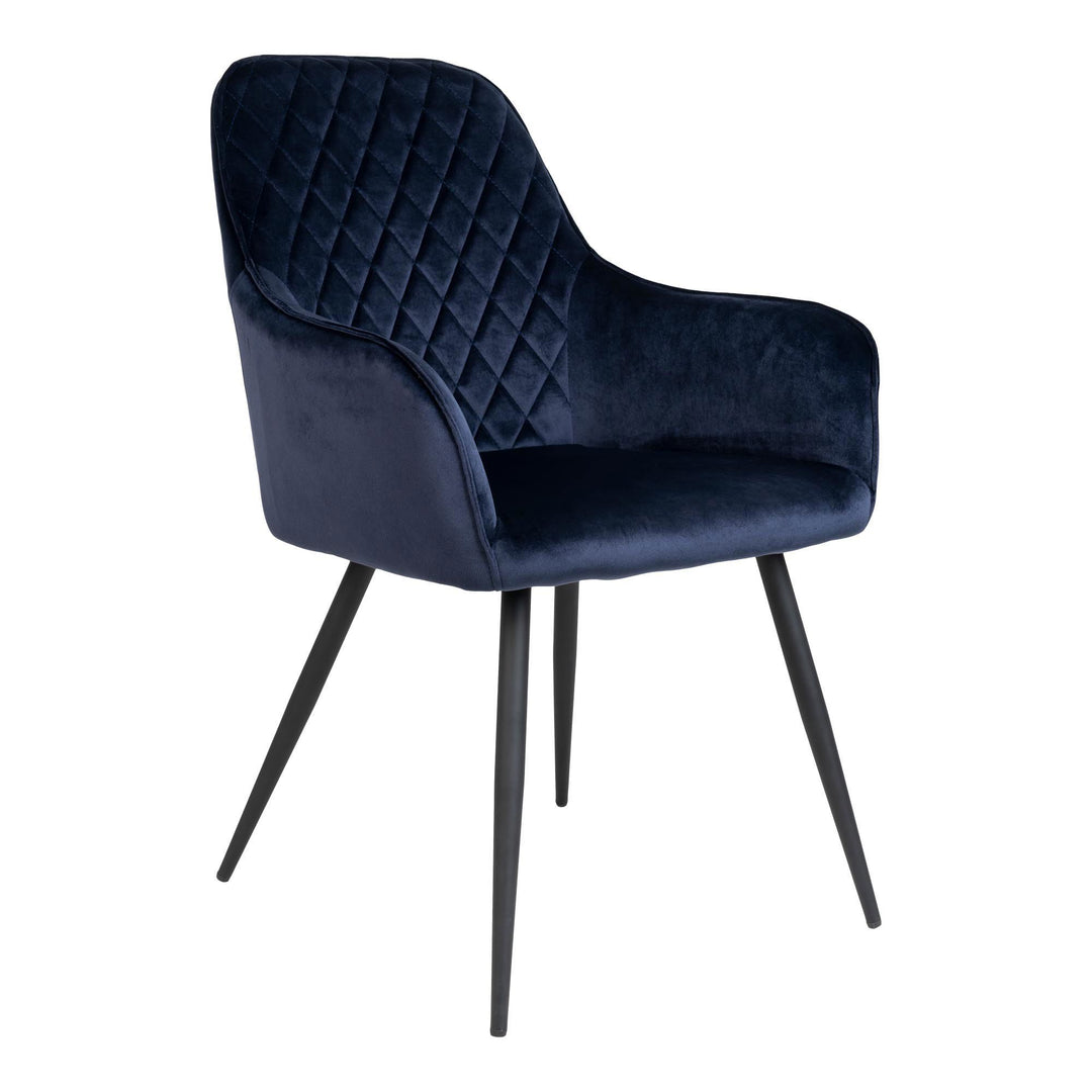 Eetkamerstoelen Harbo | Blauw | Velvet | 2 stuks