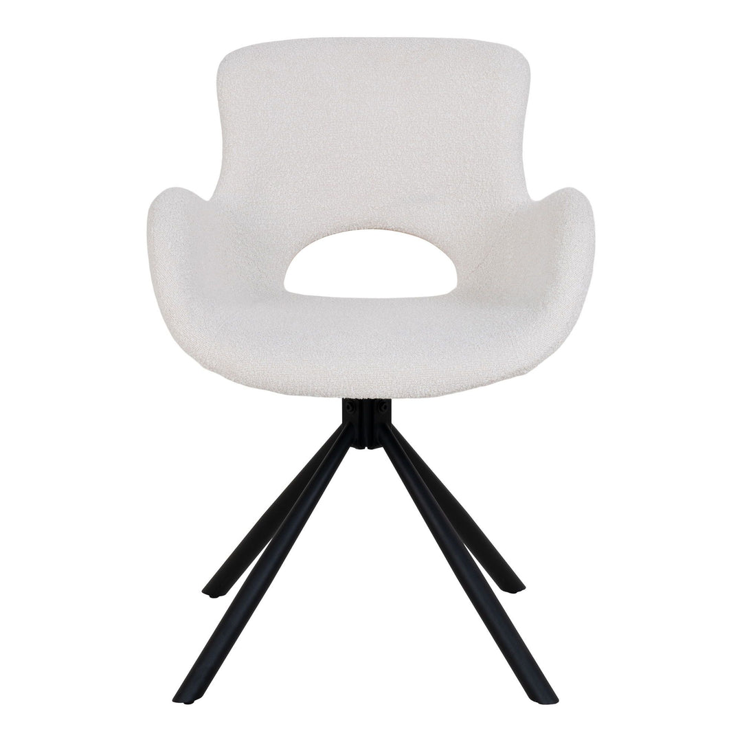 Eetkamerstoelen Amorim | Set van 2 | Polyester bouclé | Off-white