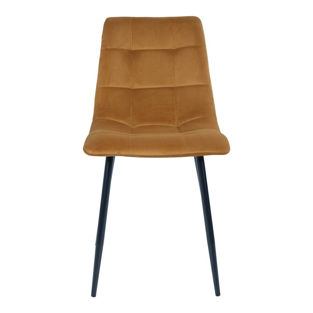 Eetkamerstoelen Middelfart | Velvet | Mosterdgeel | 2 stuks
