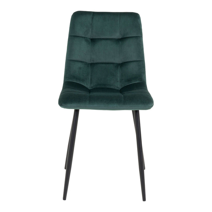 Eetkamerstoelen Middelfart | Donkergroen | Velvet | 2 stuks