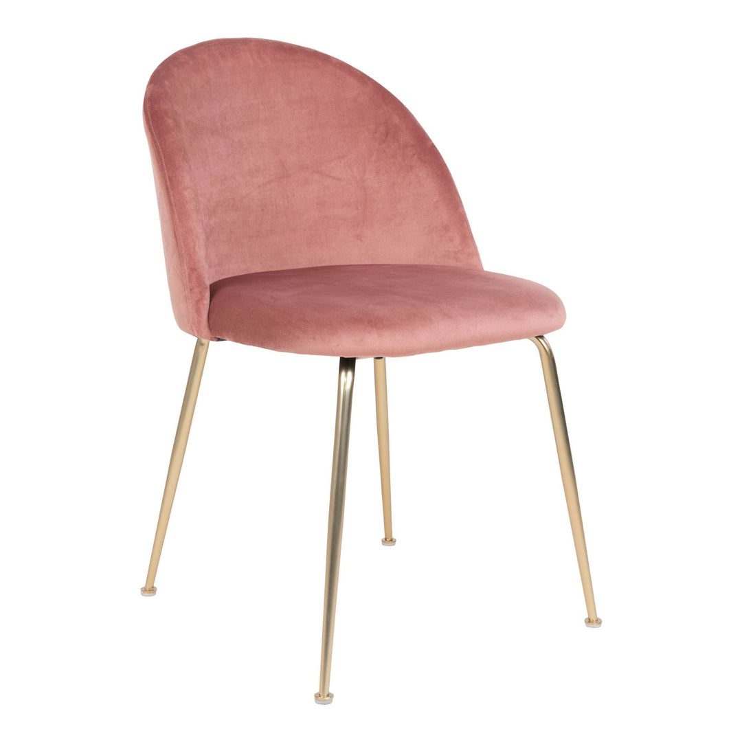 Eetkamerstoelen Geneve | Roze | Velvet | 2 stuks