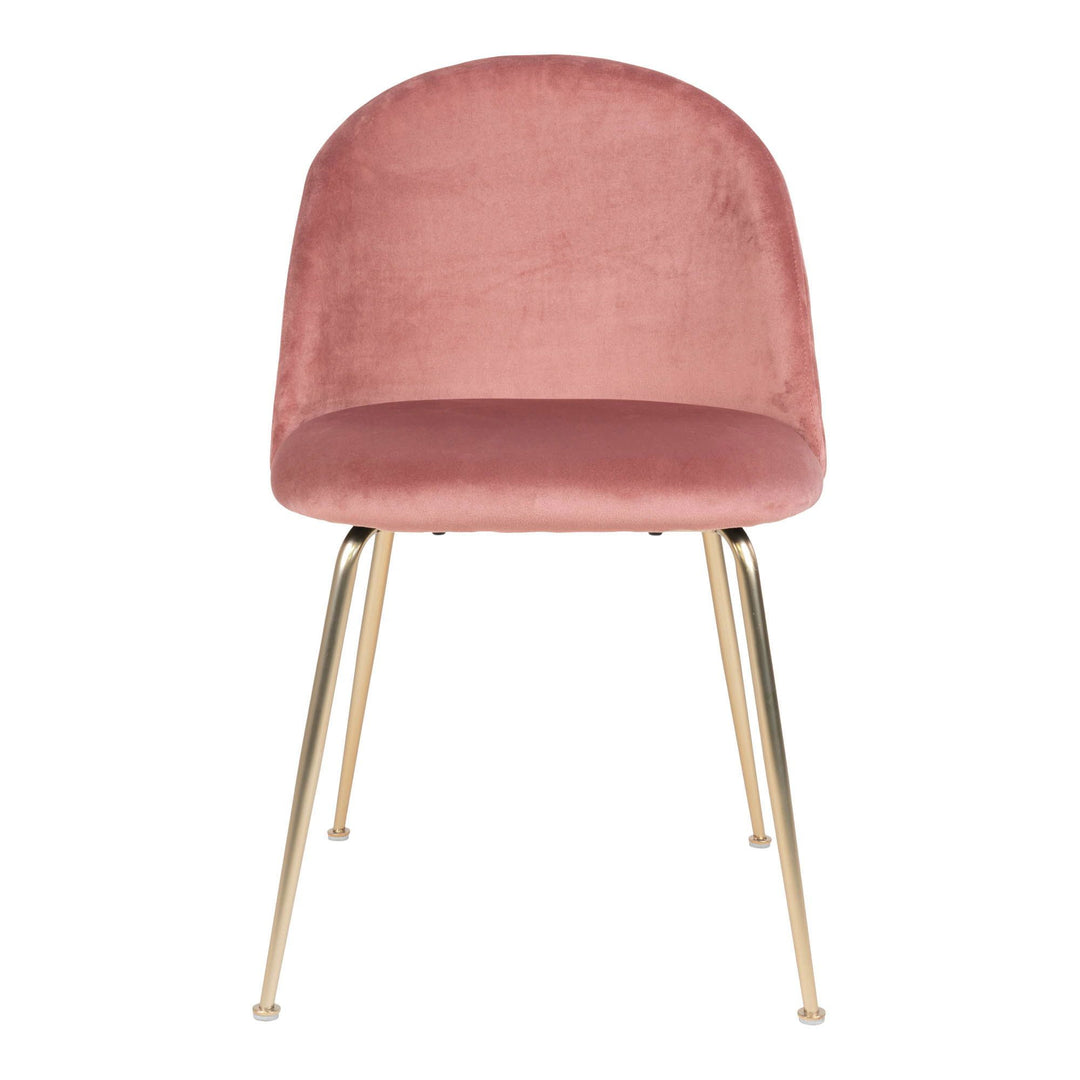 Eetkamerstoelen Geneve | Roze | Velvet | 2 stuks