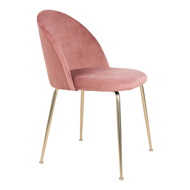 Eetkamerstoelen Geneve | Roze | Velvet | 2 stuks
