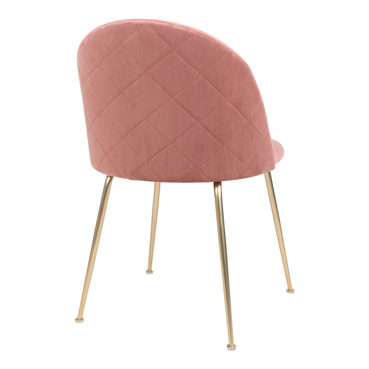 Eetkamerstoelen Geneve | Roze | Velvet | 2 stuks