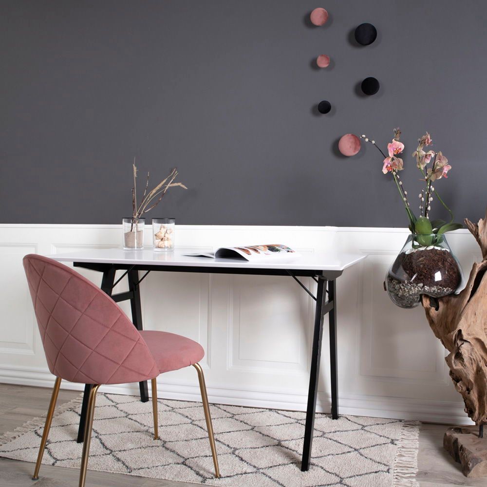 Eetkamerstoelen Geneve | Roze | Velvet | 2 stuks