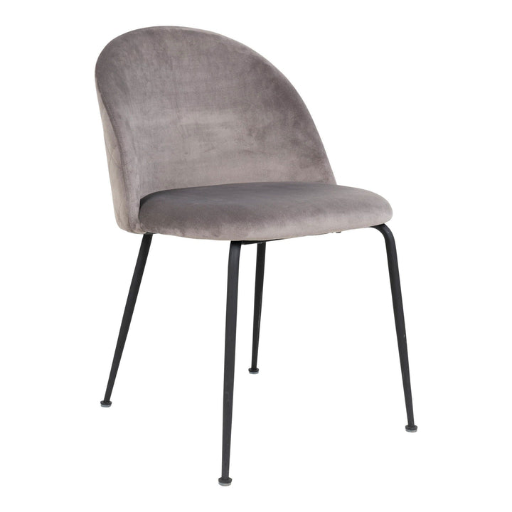 Eetkamerstoelen Geneve | Grijs | Velvet | 2 stuks