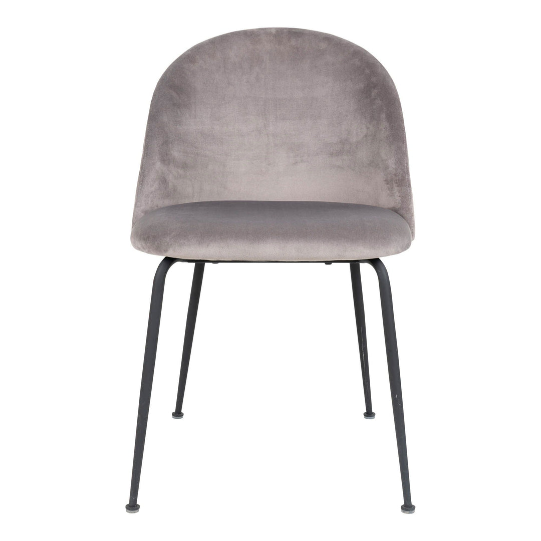 Eetkamerstoelen Geneve | Grijs | Velvet | 2 stuks