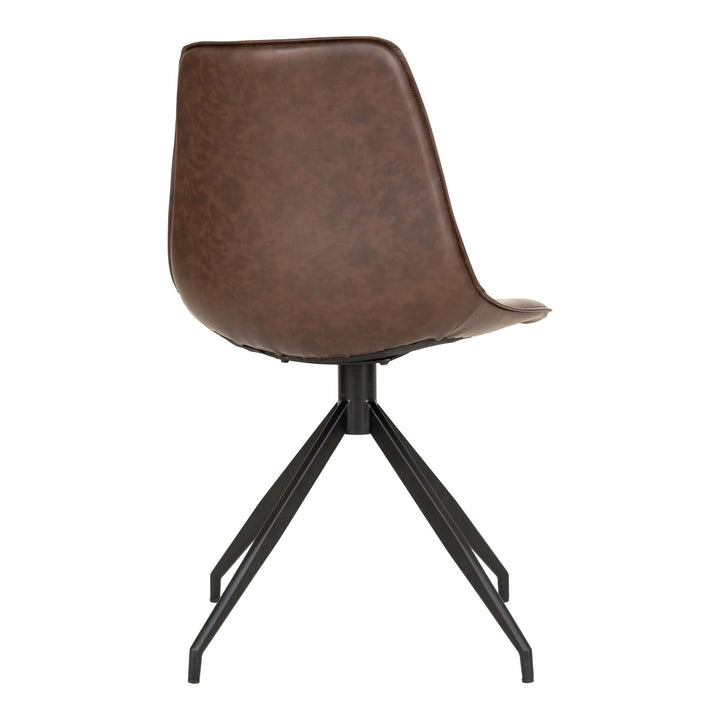 Eetkamerstoelen Monaco | Draaibaar | Bruin | PU-leer | 2 stuks