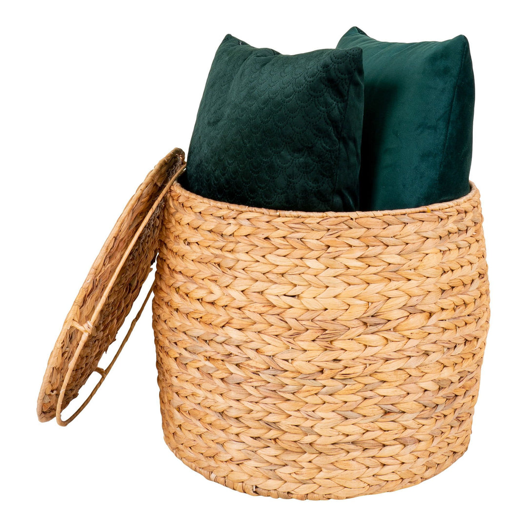 Bijzettafel Delia | Natuurlijke mand | Multifunctioneel