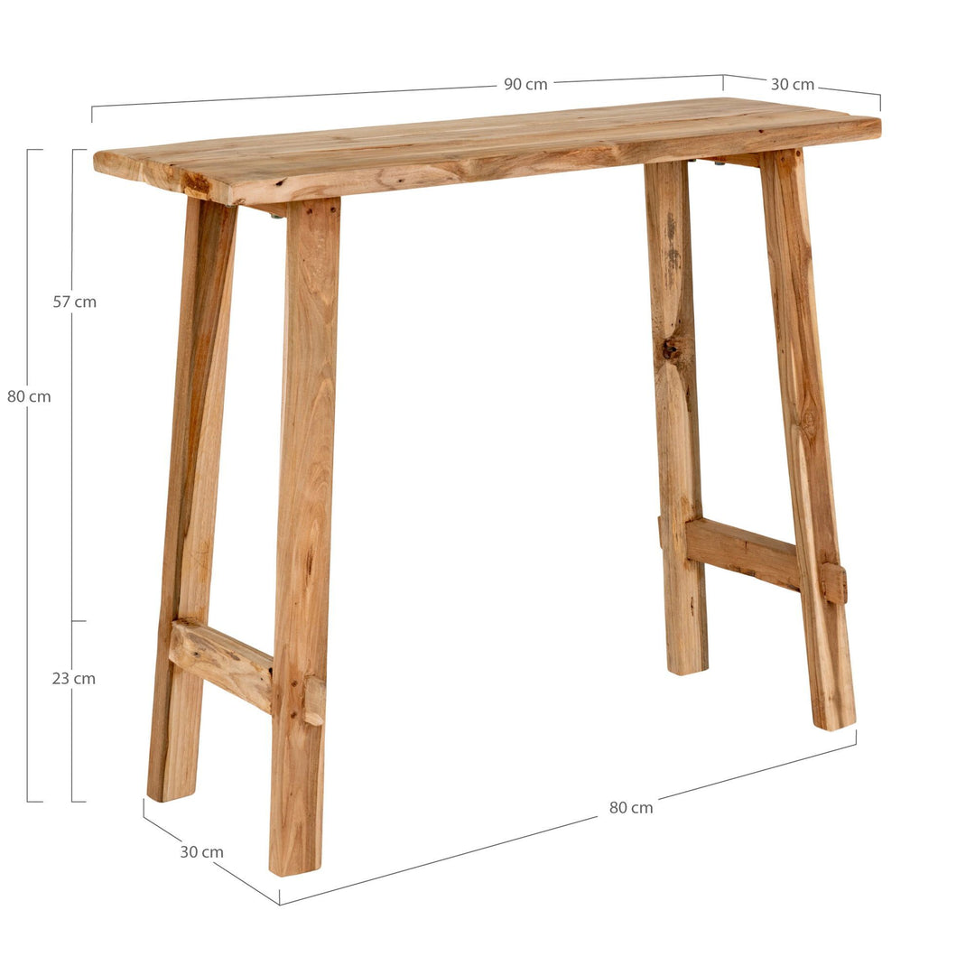 Side table Girona | Teakhout | Compact met een natuurlijke uitstraling