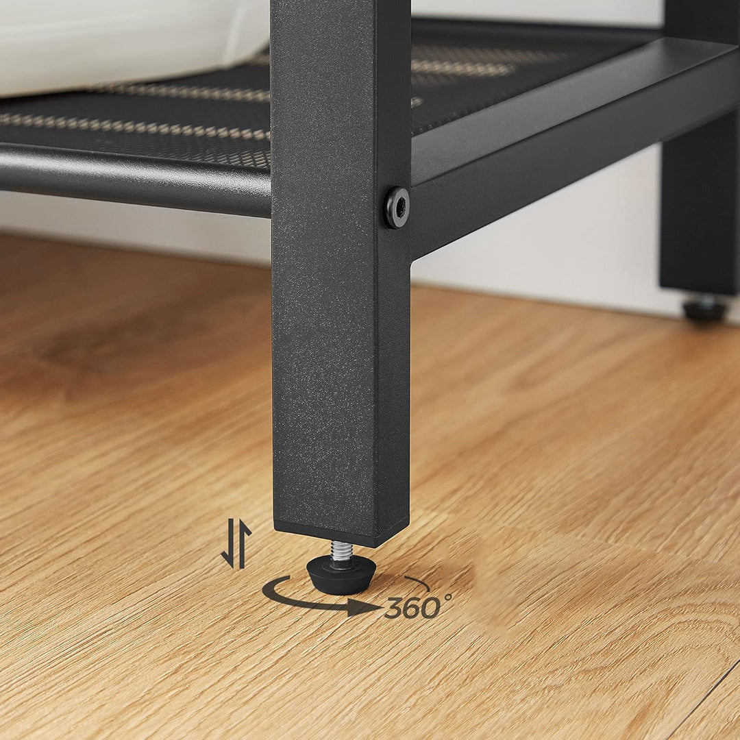 VASAGLE schoenenrek | Bruin & zwart | Moderne, industriële stijl