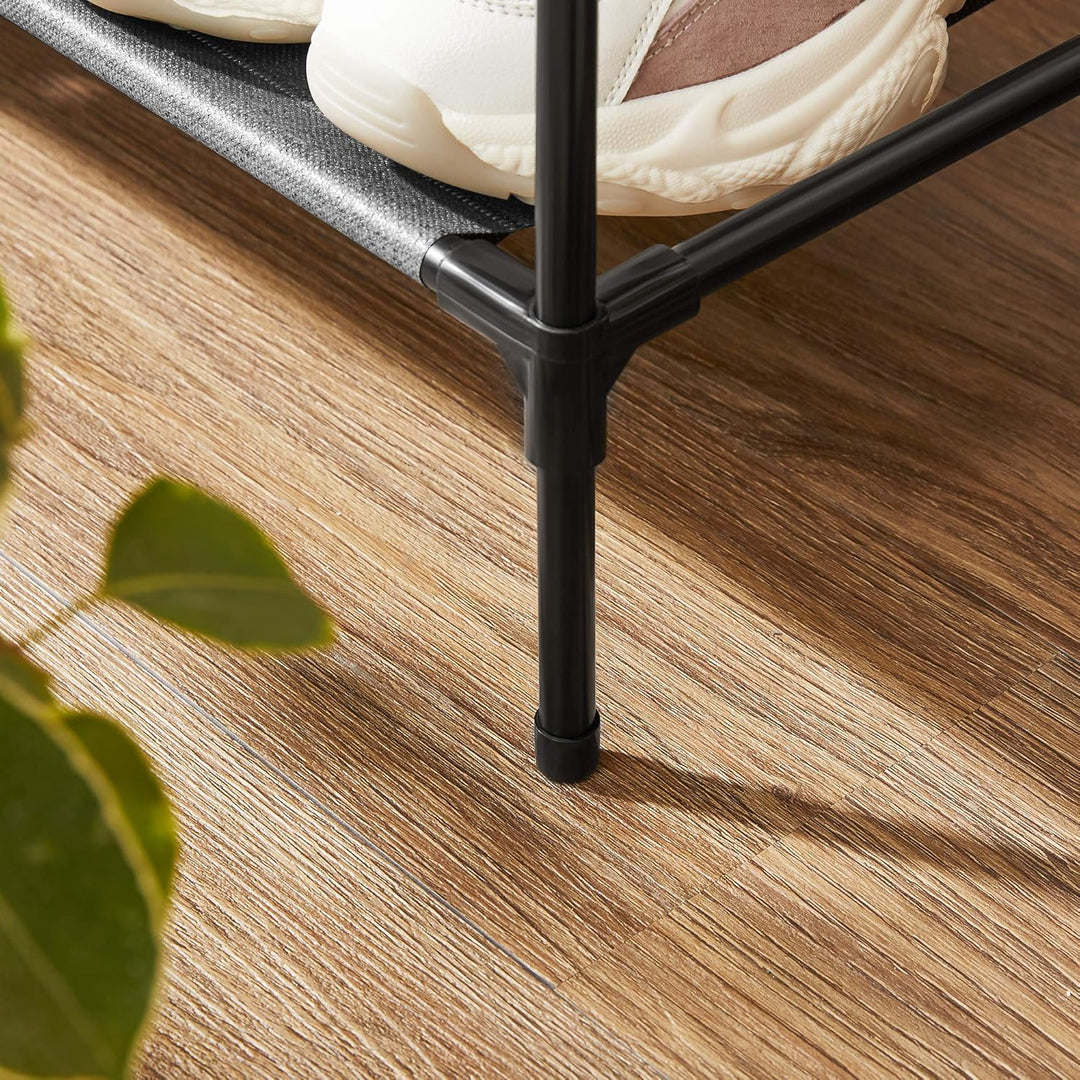 SONGMICS schoenenrek | 4 niveaus | Metaal | Zwart |